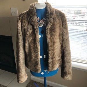 Abercrombie & Fitch Faux Fur Jacket